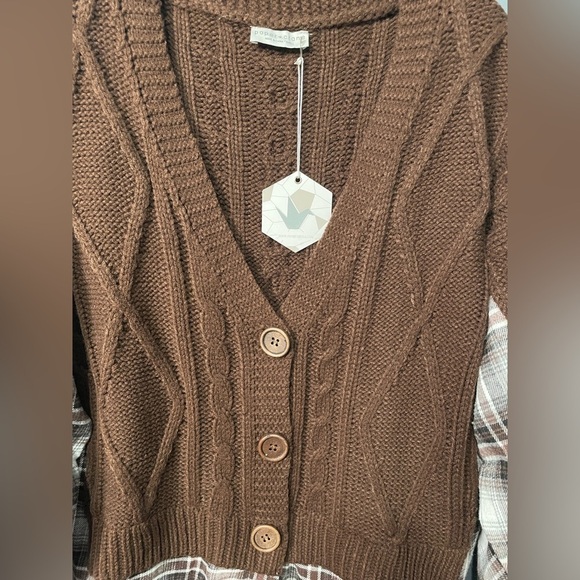 Paper Crane Anthropologie sweater color brown size small - Picture 5 of 5